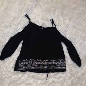 Off the shoulder long sleeve